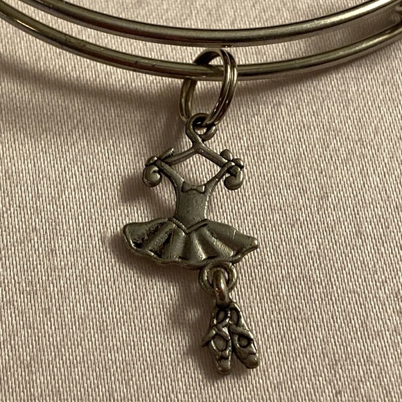 Hamsa Hand, Ballerina Tutu, and Elephant Stretch Bangle Bracelet - Picture 3 of 5